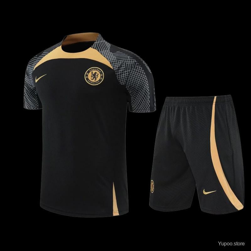 Kit Chelsea noir/or 2022/23