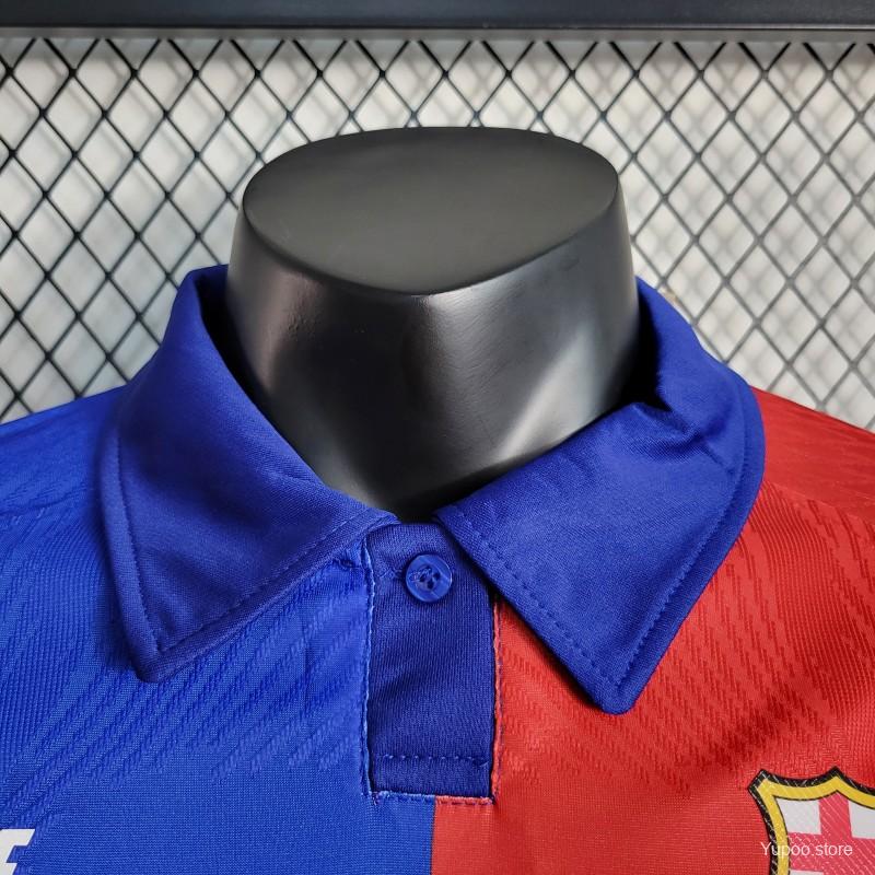 Maillot Barcelone/Barcelona Spécial Classic Red Blue Player Version 2023/24