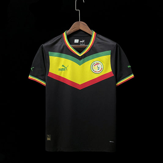 Maillot Sénégal/Senegal exterieur noir Black 2022