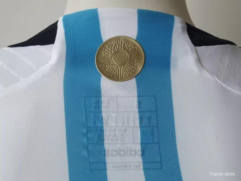 Maillot Argentine/Argentina domicile Player Version SL CHAMPION DU MONDE 2022