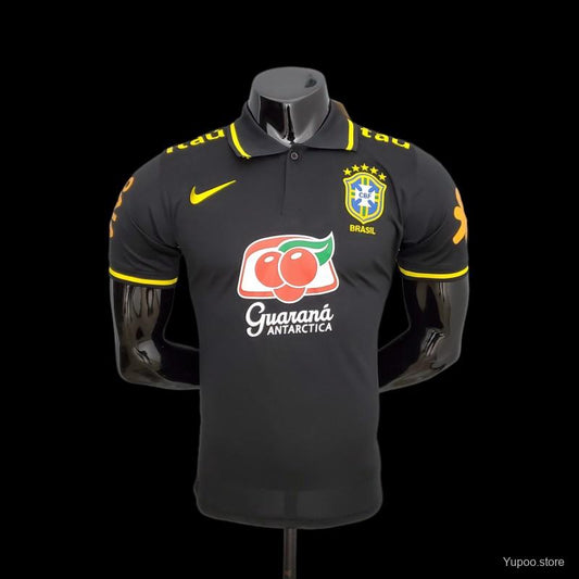 Polo Brésil Brazil pré-match noir 2022/23