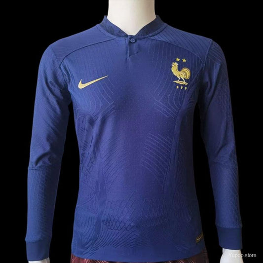 Maillot France domicile World Cup Player Version LS 2022/23