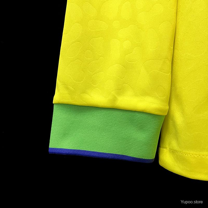 Maillot Bresil Brazil domicile World Cup LS 2022/23