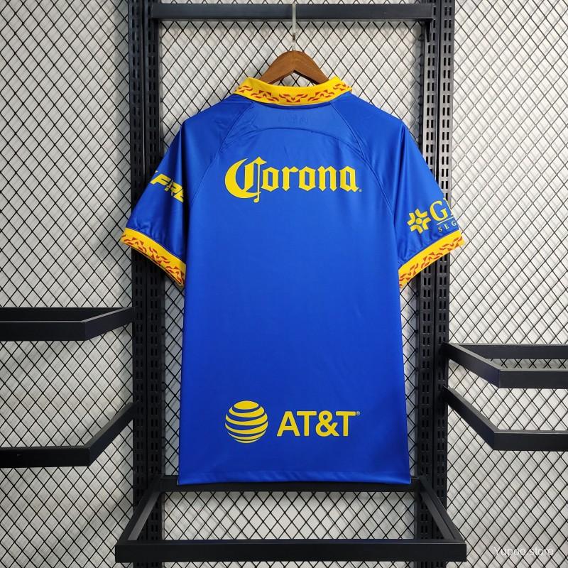 Maillot Club America (Brésil) exterieur bleu 2023/24