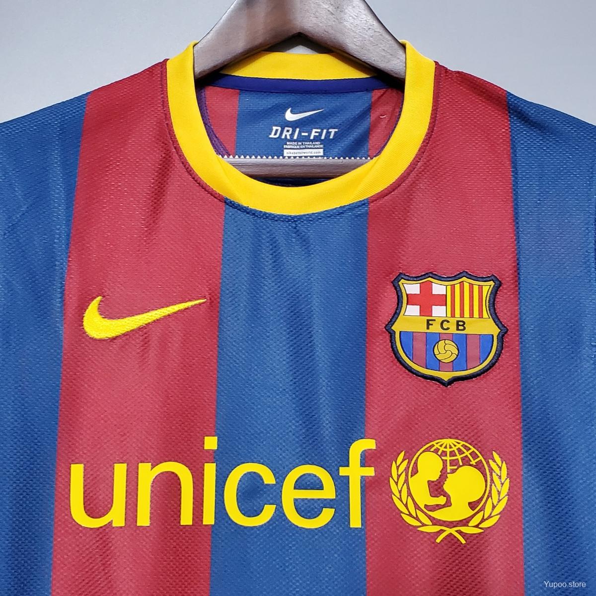 Maillot FC Barcelone Barcelona domicile 2010/11