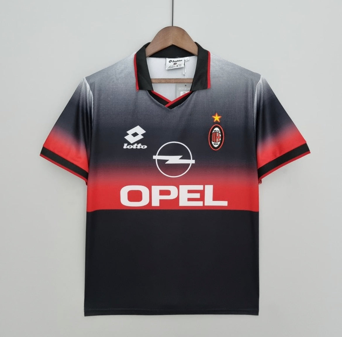 Maillot Milan AC training noir 1995/96