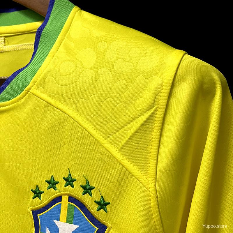 Maillot Bresil Brazil domicile World Cup LS 2022/23