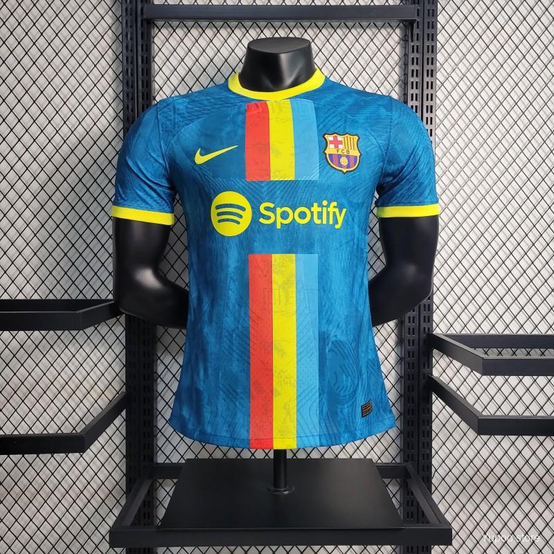 Maillot Barcelone/Barcelona Classic Blue Player Version 2023/24