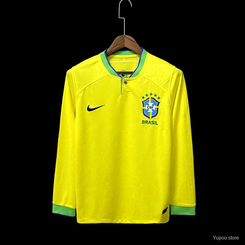 Maillot Bresil Brazil domicile World Cup LS 2022/23