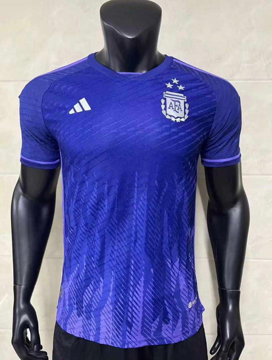 Maillot Argentine/Argentina exterieur Player Version CHAMPION DU MONDE 2022