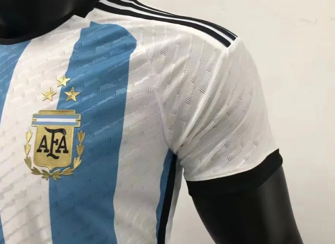 Maillot Argentine/Argentina domicile Player Version CHAMPION DU MONDE 2022